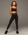 Cosmic Gloss Pocket Legging - Black