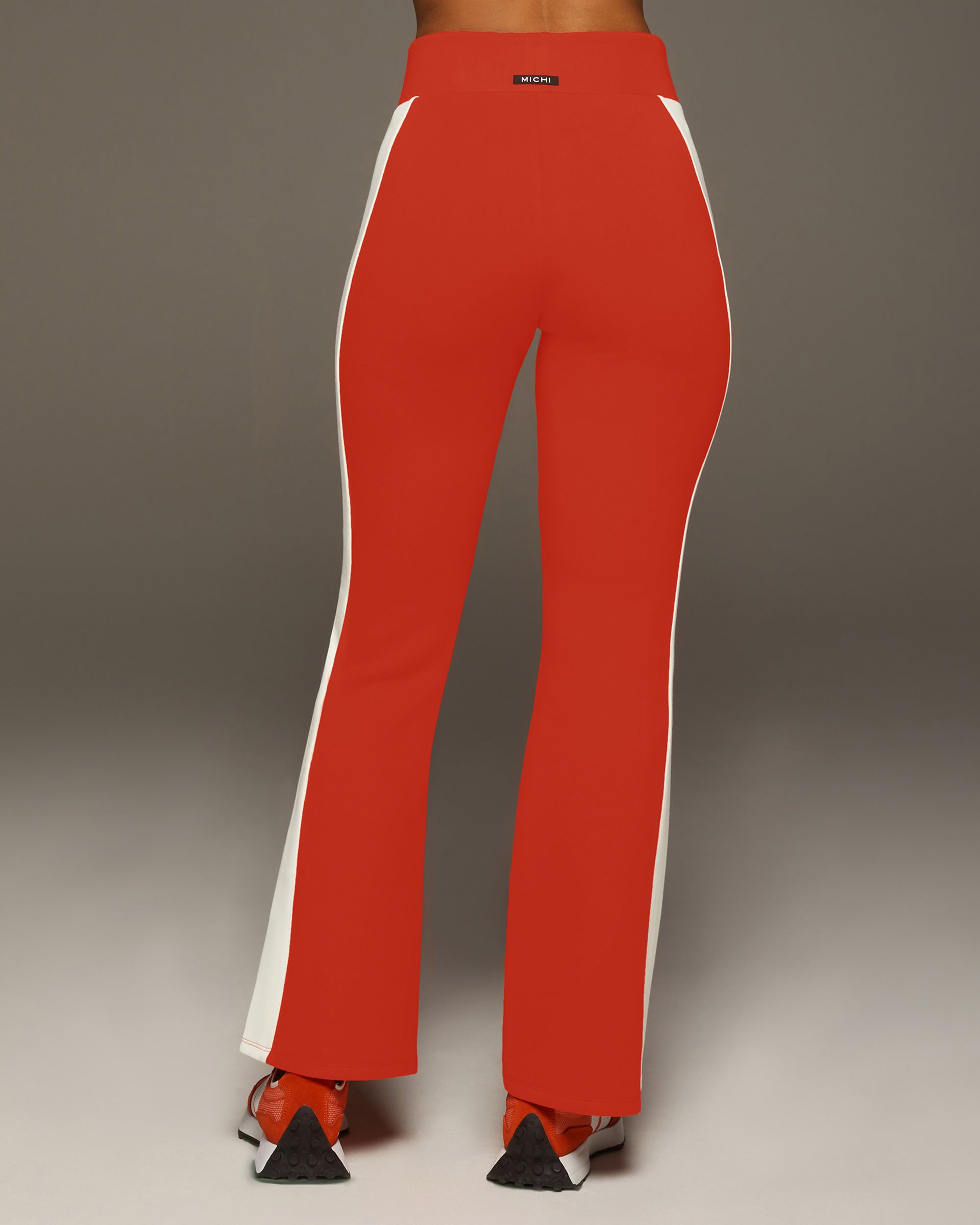 Carve Flare Pant - Fire Orange/Ivory