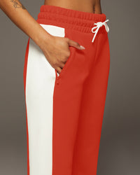 Carve Sweatpant - Fire Orange/Ivory