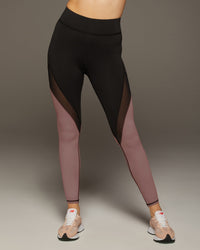 Fuse Legging - Dusty Rose/Black