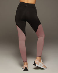 Fuse Legging - Dusty Rose/Black