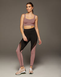 Fuse Legging - Dusty Rose/Black