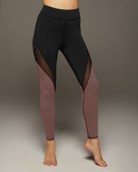 Fuse Legging - Rosewood/ Black