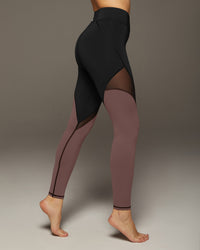 Fuse Legging - Rosewood/ Black