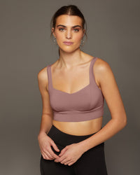 Fuse Longline Bra - Dusty Rose