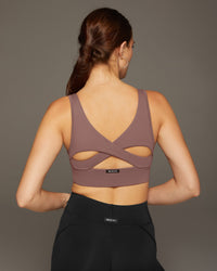 Fuse Longline Bra - Rosewood