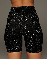 Instinct Celestial Print Bike Short 7 1/2 Inch - Black