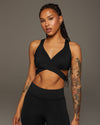 Siren Wrap Bra - Black