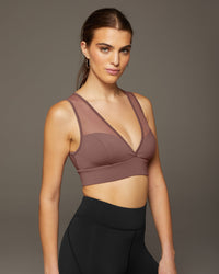 Solstice Longline Bra - Rosewood