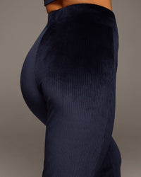 Terra Soft Rib Pant - Navy