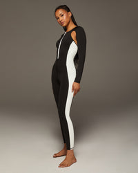 Velocity Jumpsuit - Black/Ivory