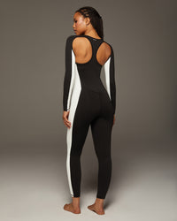 Velocity Jumpsuit - Black/Ivory